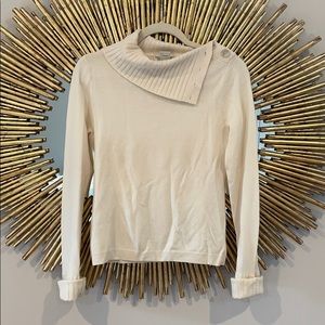 Banana Republic Cream Wool Turtleneck